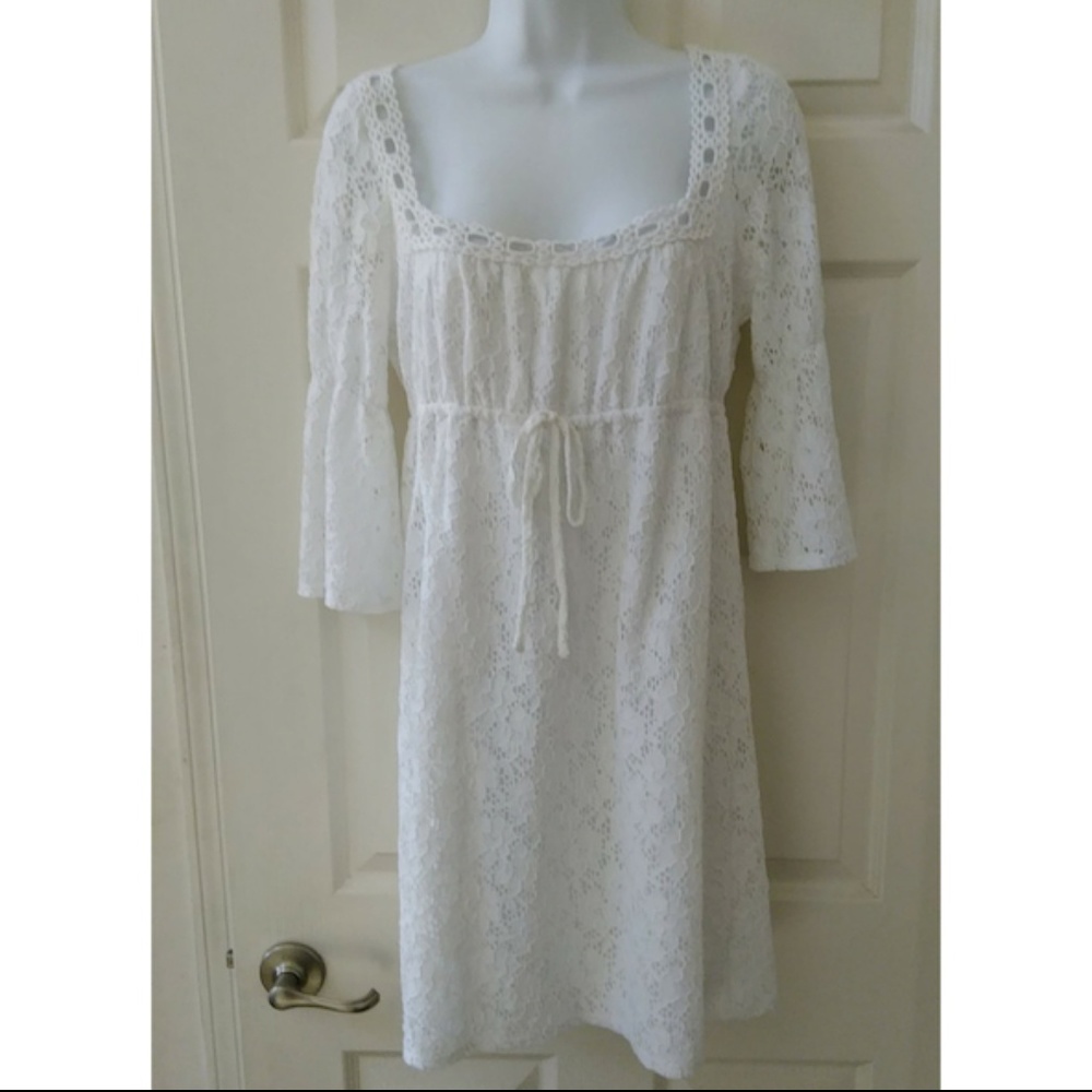 Laundry Size Sm White Lace Dress